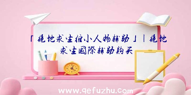 「绝地求生缩小人物辅助」|绝地求生国际辅助购买